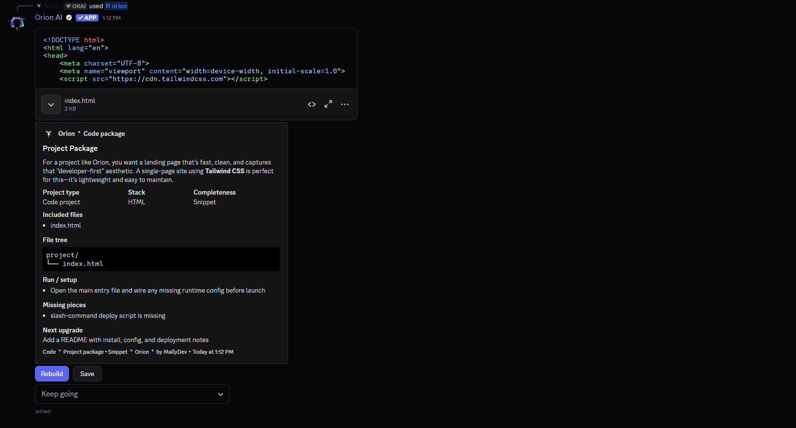 Code help screenshot